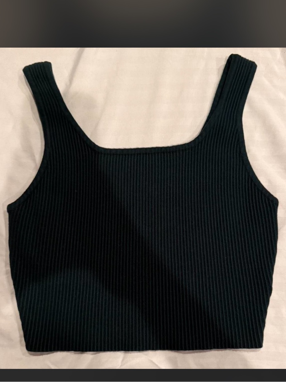Ribbed Green Top